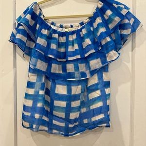 Marie Oliver Top. Silk/Linen Blend